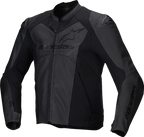 Alpinestars Faster v3 Airflow Leather Jacket - Black/Black