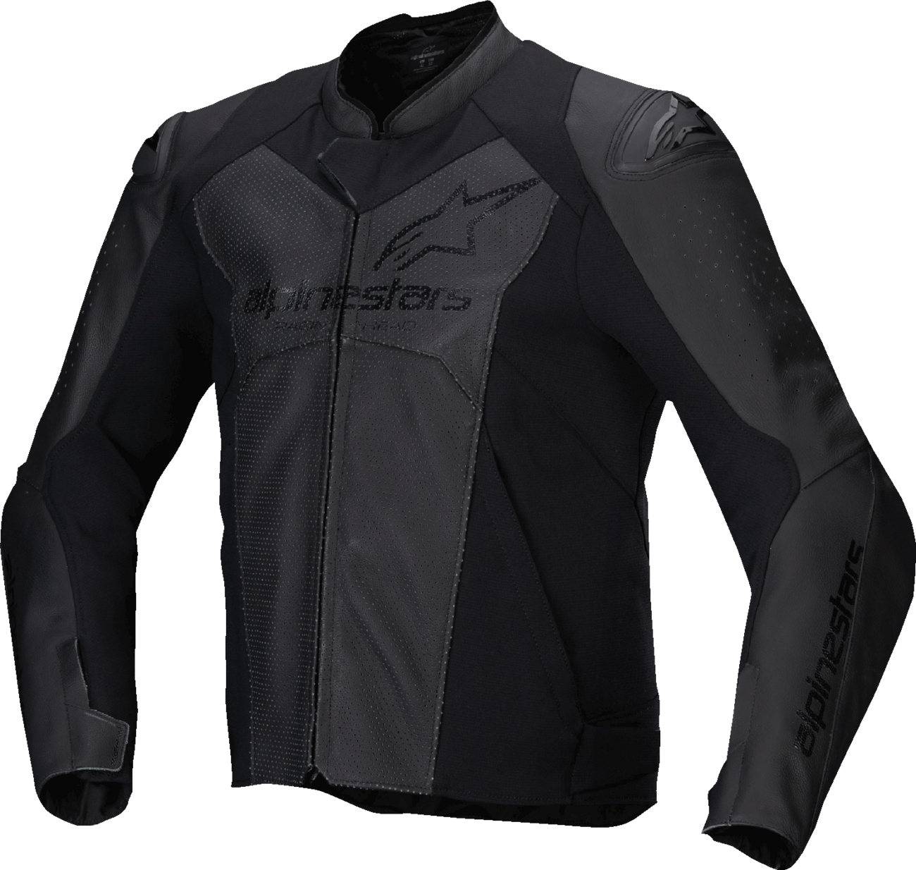 Faster v3 Airflow Leather Jacket - Black/Black - US 54 / EU 64 (1)