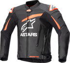 GP Plus v4 Leather Jacket - Black/Red Fluo/White - US 38 / EU 48 (1)