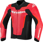 GP Force v2 Airflow Leather Jacket - Red/Red Fluo - US 38 / EU 48 (1)