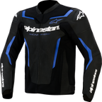 Alpinestars GP Force v2 Leather Airflow Jacket - Black/Metallic Blue