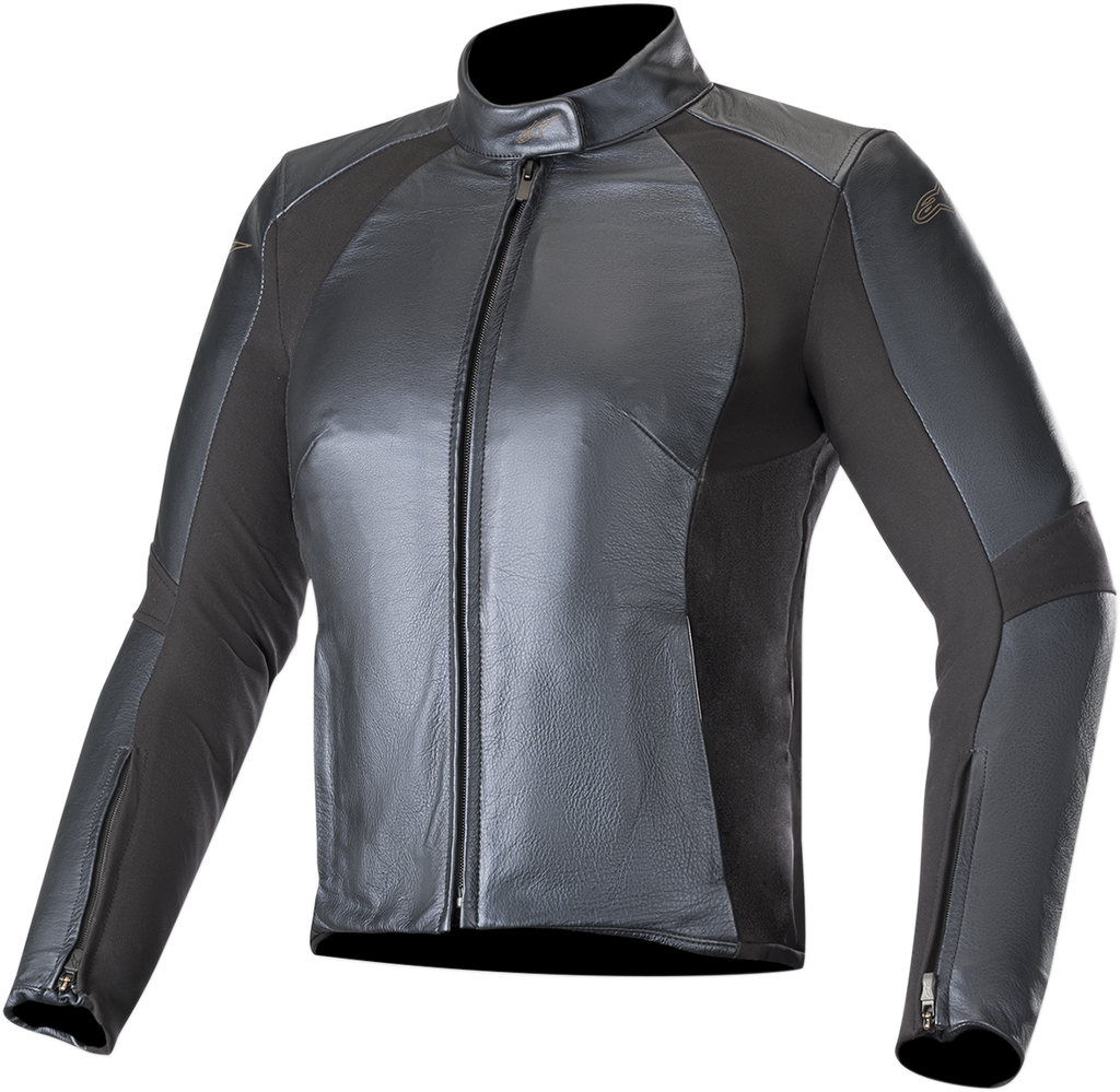 ALPINESTARS Stella Vika v2 Leather Jacket - Blue - US 4 / EU 40
