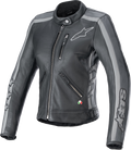 Stella Dyno Leather Jacket - Black Tar Gray/Dark Gray - Small (1)