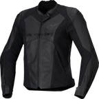 Stella Faster v3 Leather Jacket - Black/Black - US 2 / EU 38 (1)