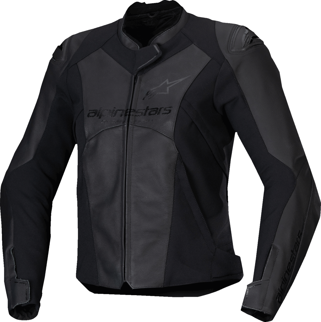 Alpinestars Stella Faster v3 Leather Jacket - Black/Black