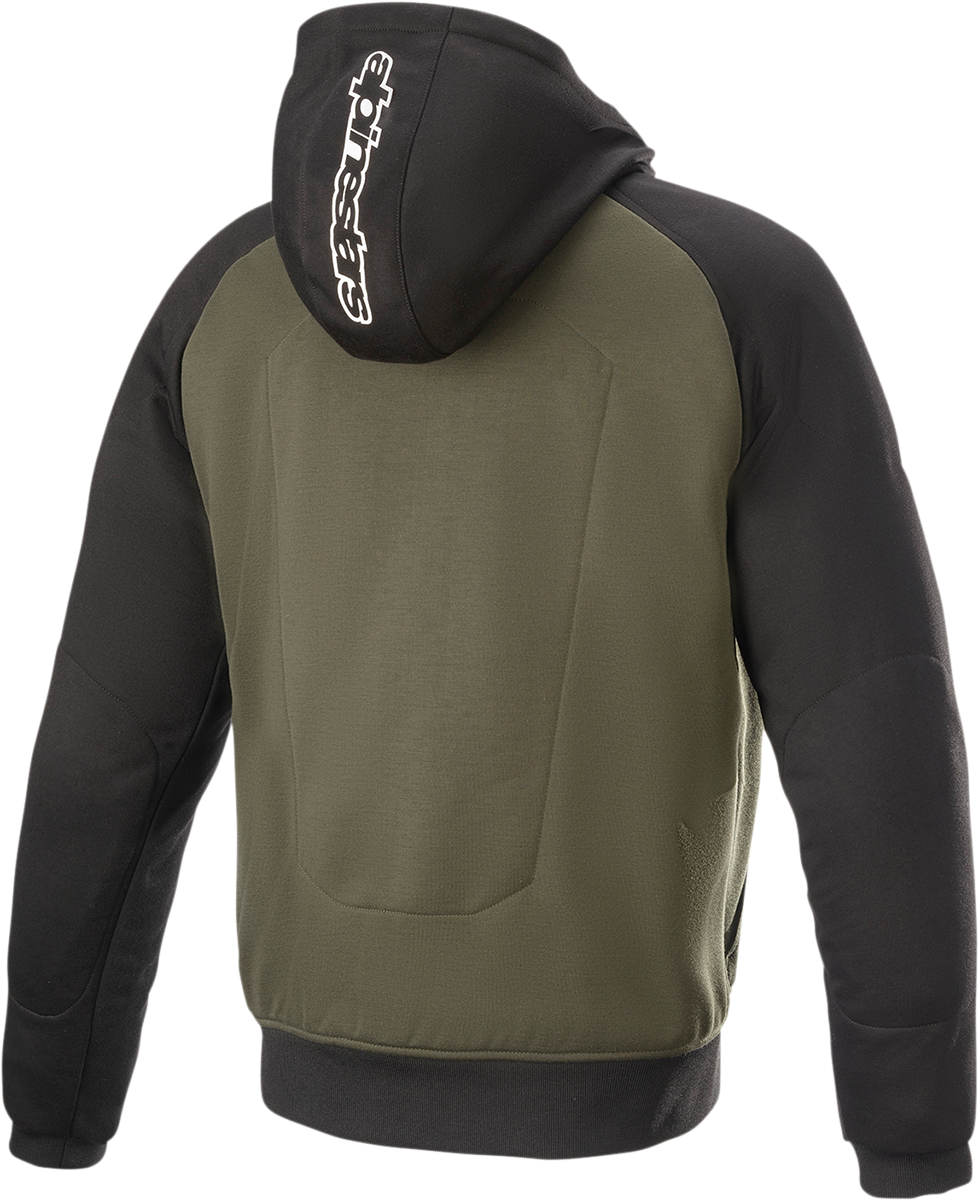 ALPINESTARS Chrome Hoodie - Black/Green - 4XL