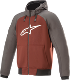 ALPINESTARS Chrome Hoodie - Gray/Burnt Orange - 2XL