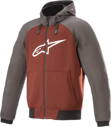 ALPINESTARS Chrome Hoodie - Gray/Burnt Orange - 2XL