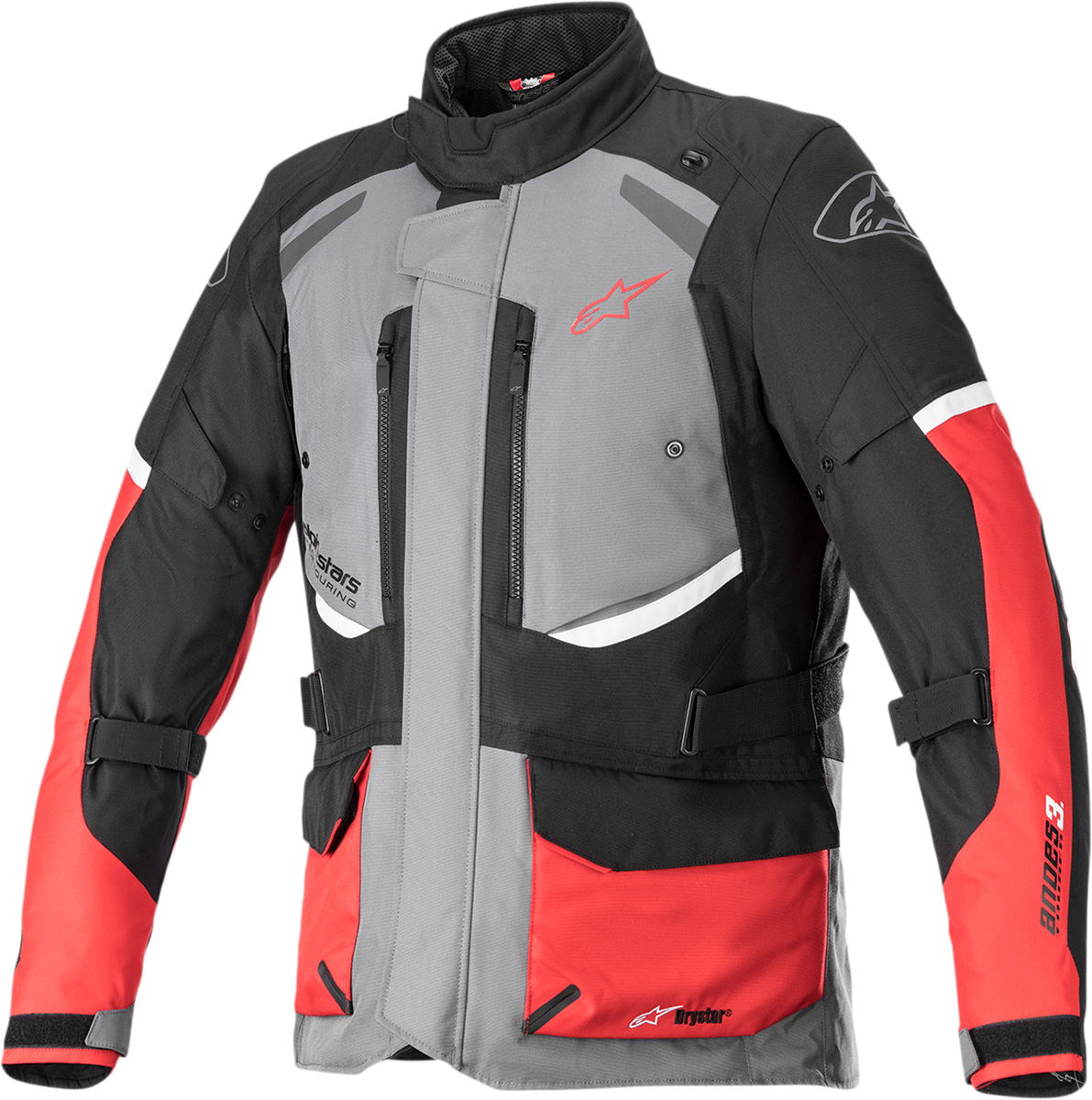 Andes v3 Jacket - Dark Gray/Black/Bright Red - Large (1)