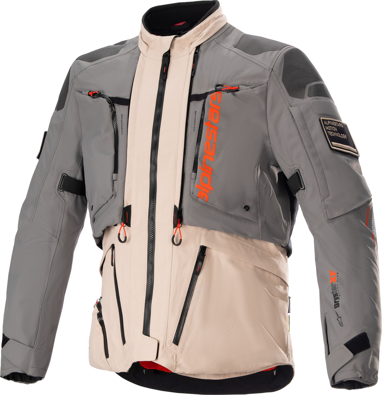 Alpinestars AMT-10R Drystar® XF Jacket - Fur Gray/Pale Brown/Spicy Orange