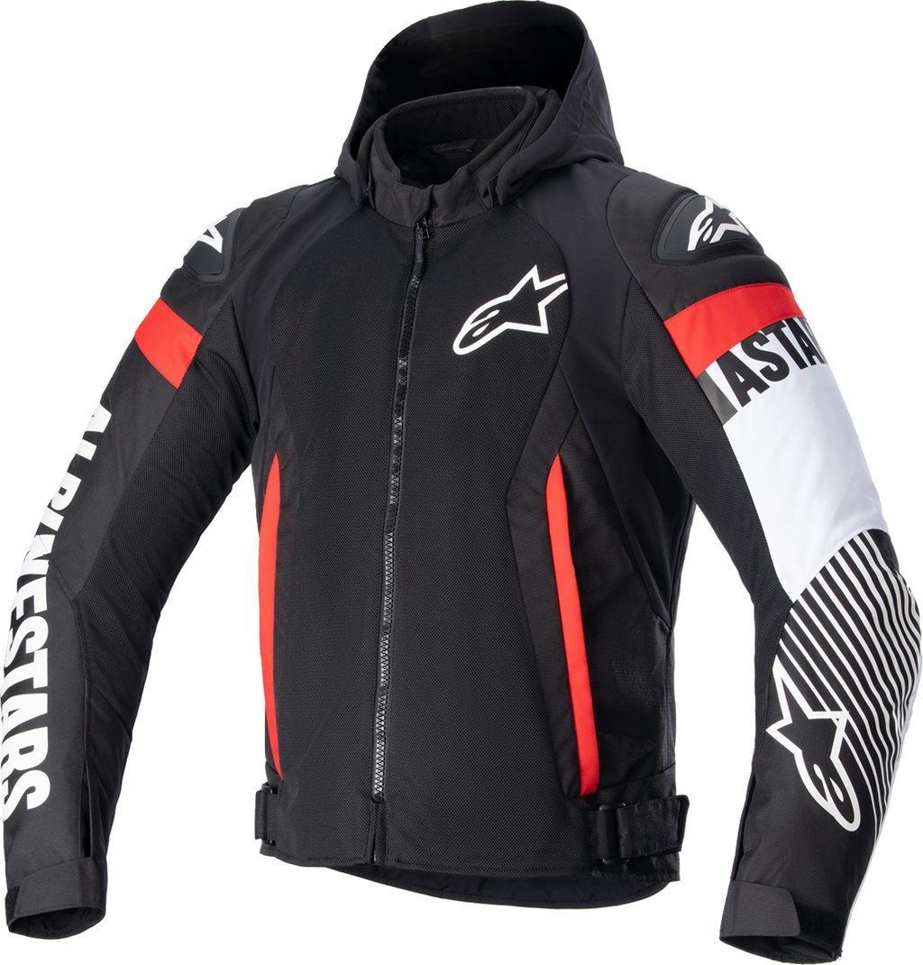 Alpinestars Zaca Air Jacket - Black/White/Red Fluo