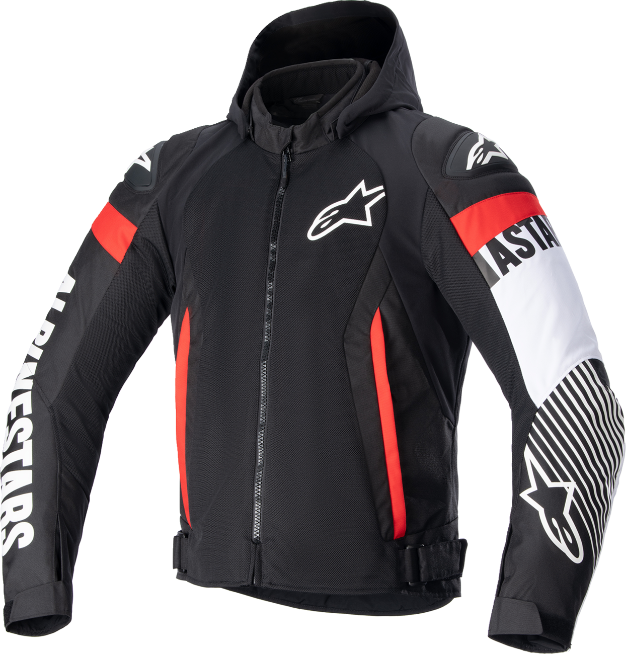 Alpinestars Zaca Air Jacket - Black/White/Red Fluo