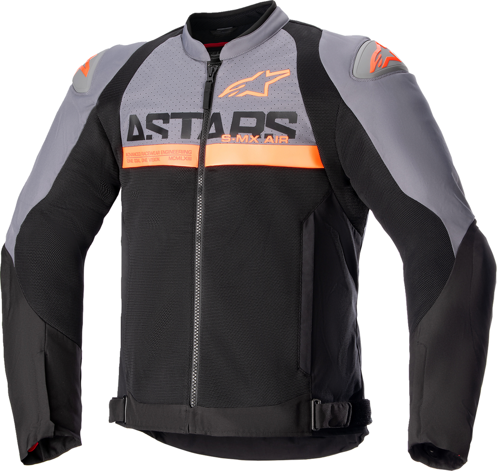 Alpinestars SMX Air Jacket - Dark Gray/Black/Orange Fluo