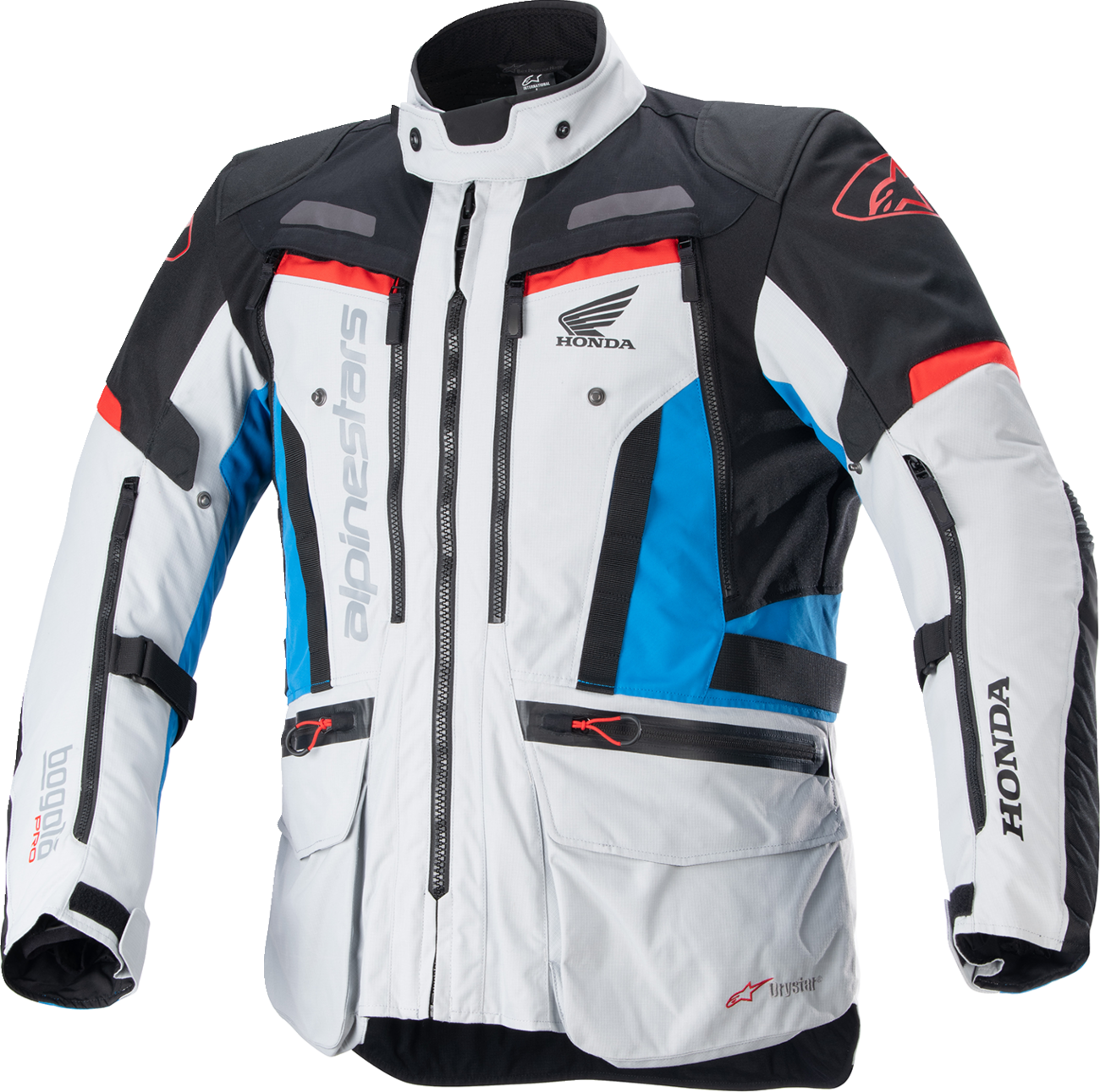 Alpinestars Honda Bogotà Pro Drystar® Jacket - Gray/Black/Red/Blue