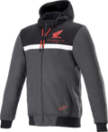 Honda Chrome Street Hoodie - Black/Gray/Red - Medium (1)