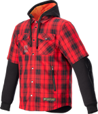 Alpinestars MO.ST.EQ Tartan Jacket - Red/Black