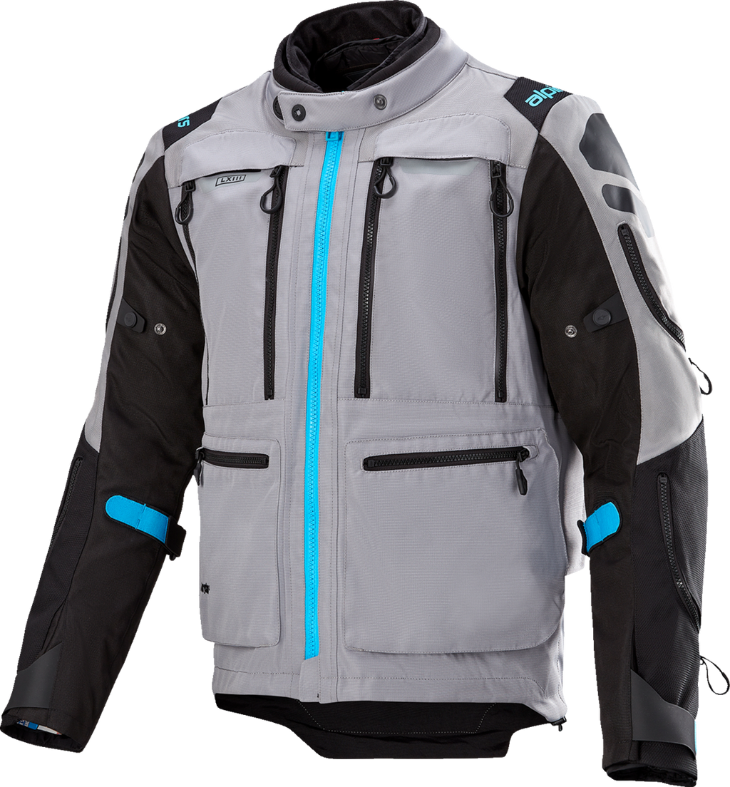 Ardent 3in1 Adventure Touring Jacket - Gray/Black/Blue - Medium (1)