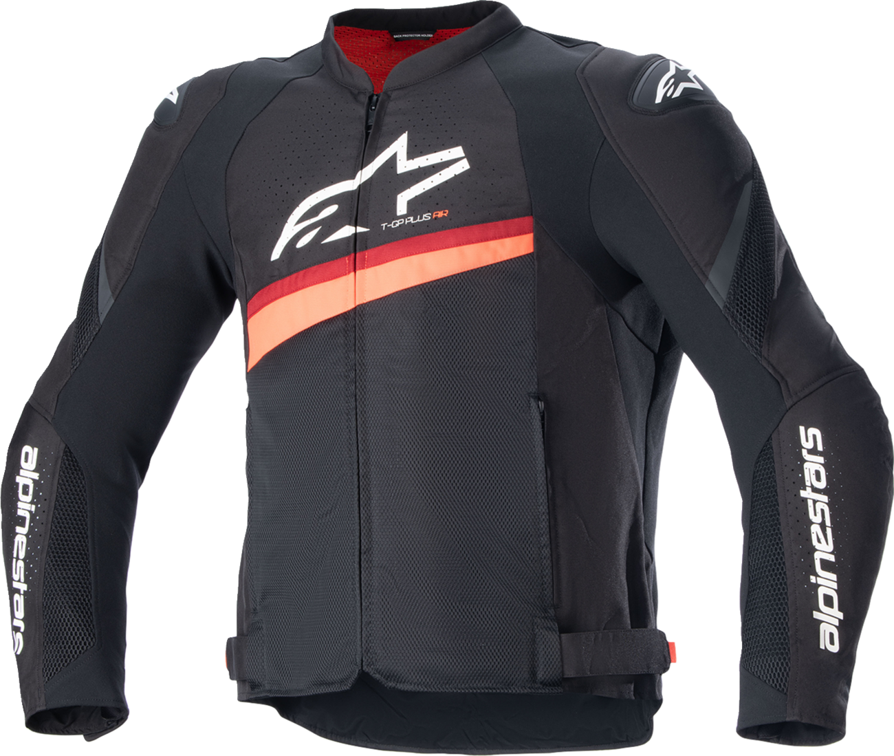 Alpinestars T-GP Plus R v4 Airflow Jacket - Black/Red Fluo