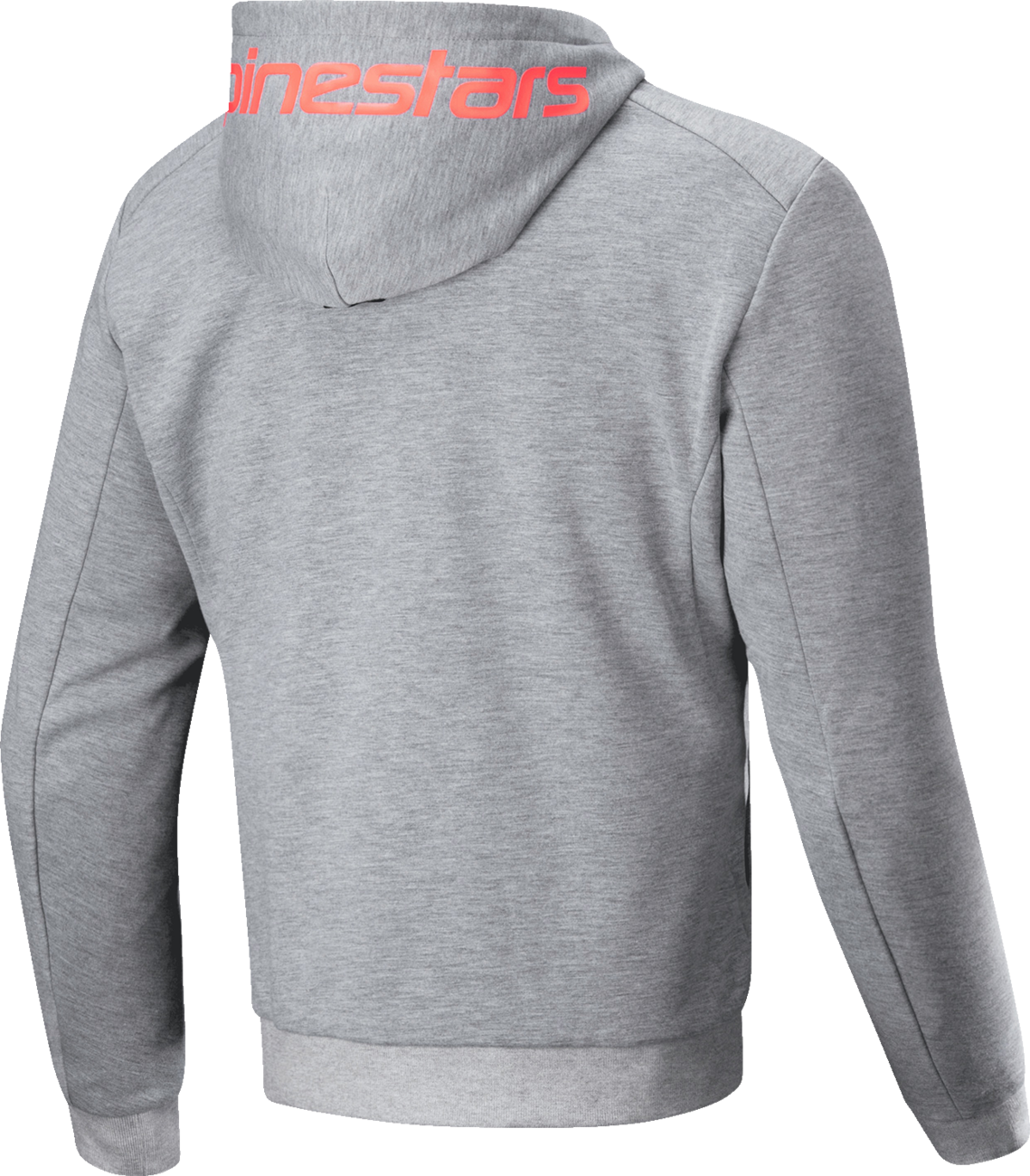 ALPINESTARS Chrome v2 Sport Hoodie - Heather Gray/Red Fluo - Medium