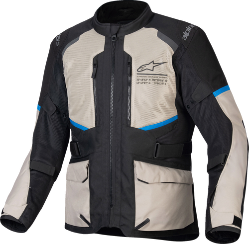 Andes Air Drystar® Jacket - Black/Laurel Gray/Bright Blue - 3XL (1)
