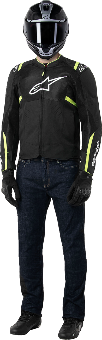 ALPINESTARS T-SPS Air v2 Jacket - Black/Yellow Fluo - Large