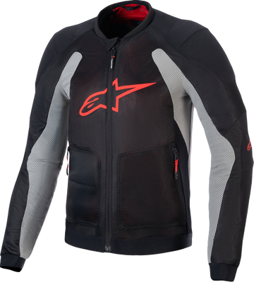 ALPINESTARS Troop-Air Jacket - Black/Ash Gray/Bright Red - Small