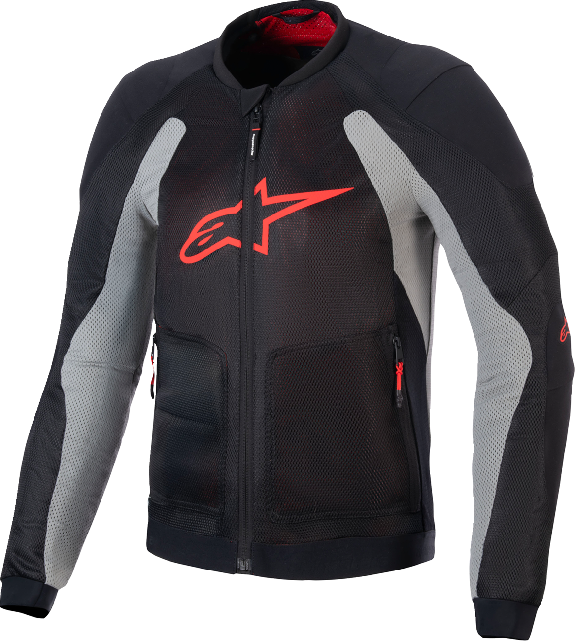 ALPINESTARS Troop-Air Jacket - Black/Ash Gray/Bright Red - Small