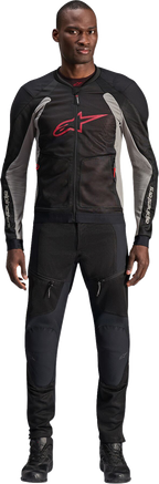 ALPINESTARS Troop-Air Jacket - Black/Ash Gray/Bright Red - Small