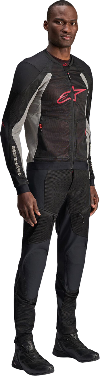 ALPINESTARS Troop-Air Jacket - Black/Ash Gray/Bright Red - Small