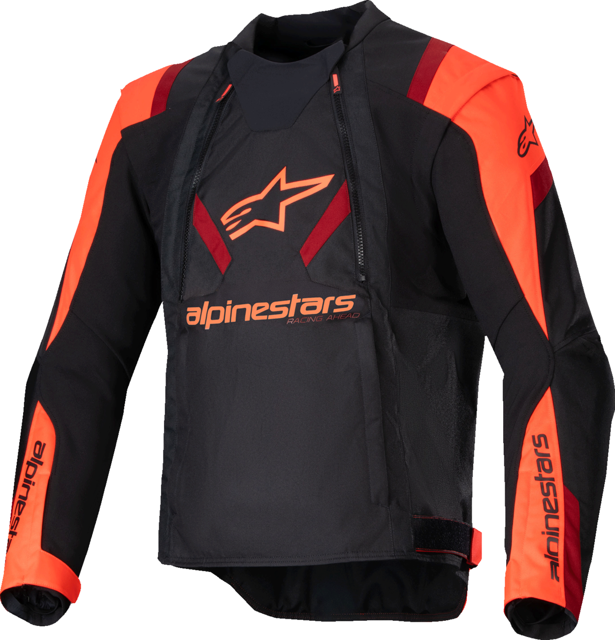 T-Stunt Air Jacket - Black/Red Fluo/Dark Red - Large (1)