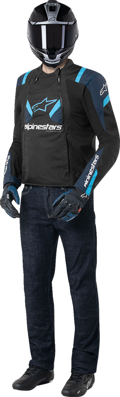 ALPINESTARS T-Stunt Air Jacket - Black/Dark Blue/Blithe Blue - 4XL