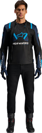 ALPINESTARS T-Stunt Air Jacket - Black/Dark Blue/Blithe Blue - 4XL