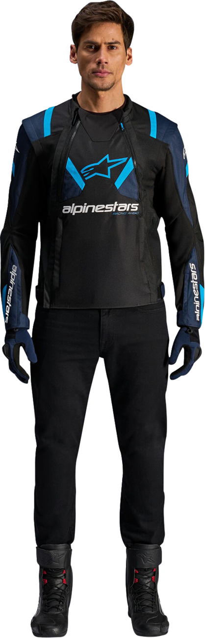 ALPINESTARS T-Stunt Air Jacket - Black/Dark Blue/Blithe Blue - 4XL