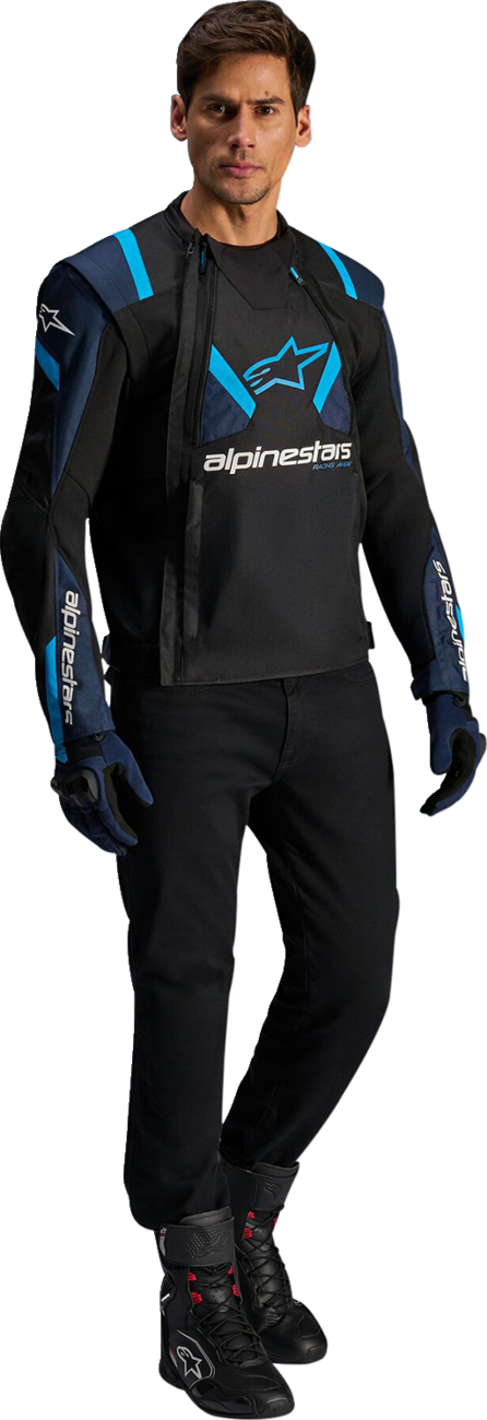 ALPINESTARS T-Stunt Air Jacket - Black/Dark Blue/Blithe Blue - 4XL
