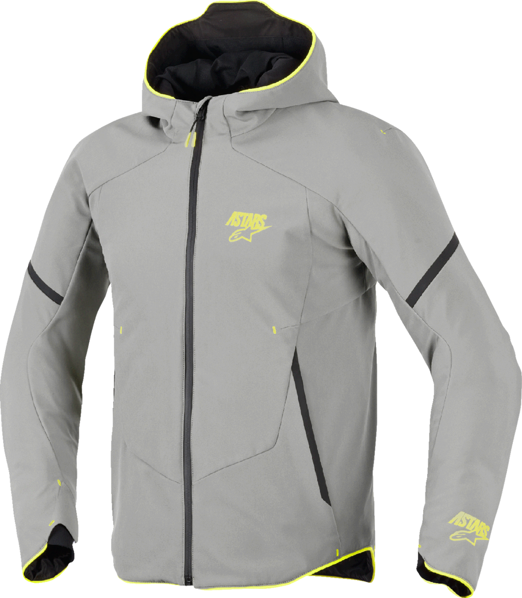 Alpinestars Aeroshell Waterproof Jacket - Mid Gray/Yellow Fluo