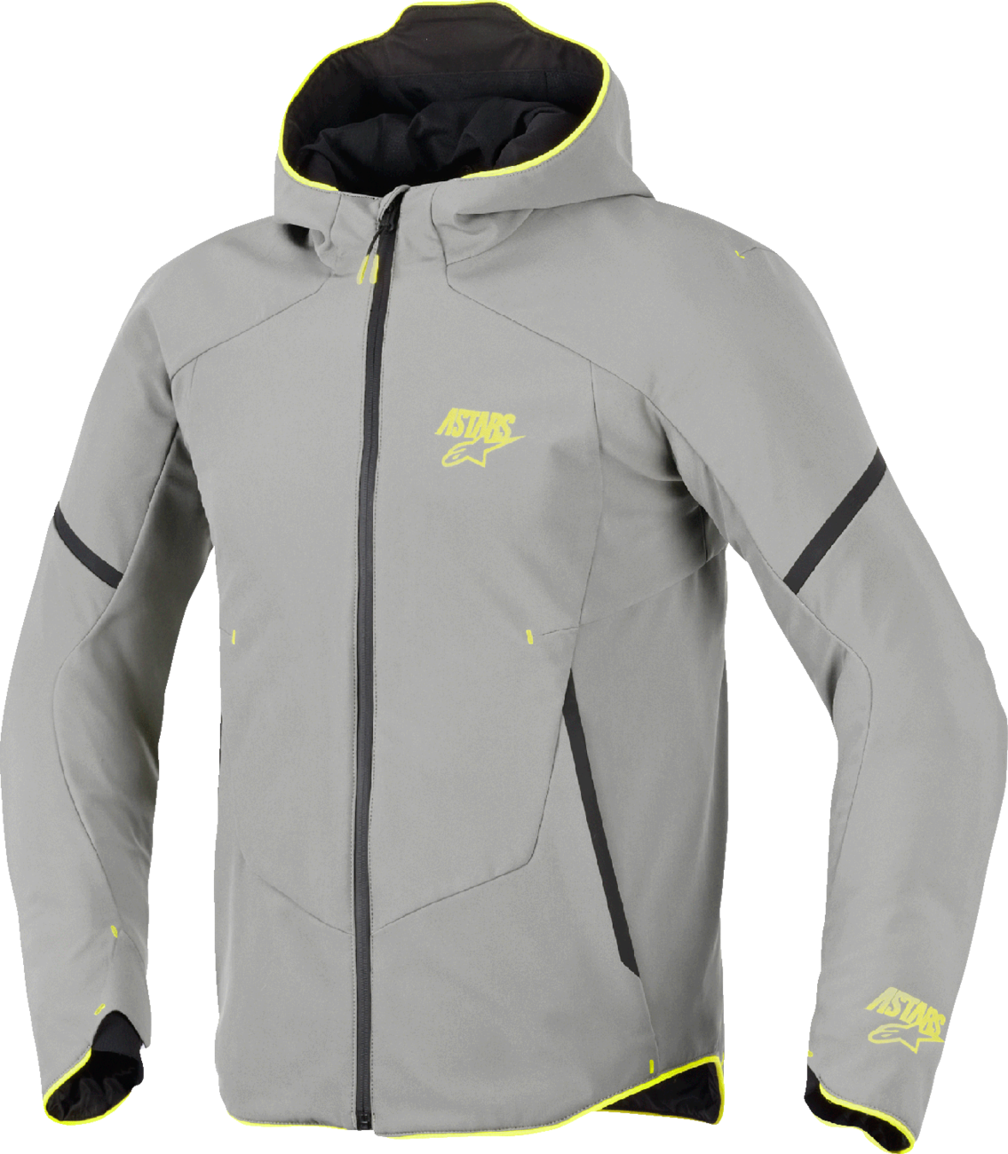 Alpinestars Aeroshell Waterproof Jacket - Mid Gray/Yellow Fluo