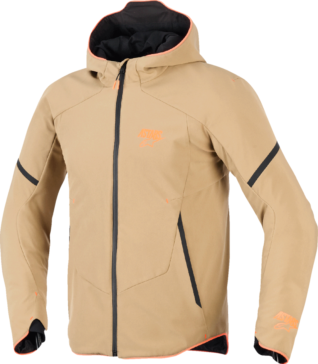 Aeroshell Waterproof Jacket - Dark Khaki/Black/Orange Fluo - Small (1)