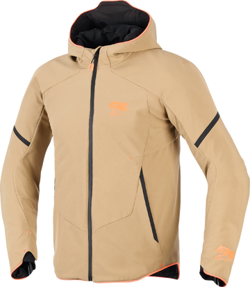 Aeroshell Waterproof Jacket - Dark Khaki/Black/Orange Fluo - Small (1)