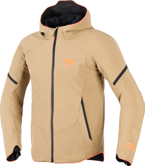 Aeroshell Waterproof Jacket - Dark Khaki/Black/Orange Fluo - Large (1)
