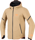Alpinestars Aeroshell Waterproof Jacket - Dark Khaki/Black/Orange Fluo