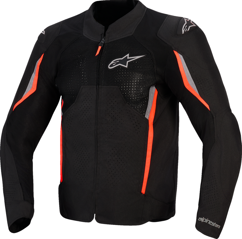 ALPINESTARS AST v3 Air Jacket - Black/Dark Gray/Red Fluo - Medium