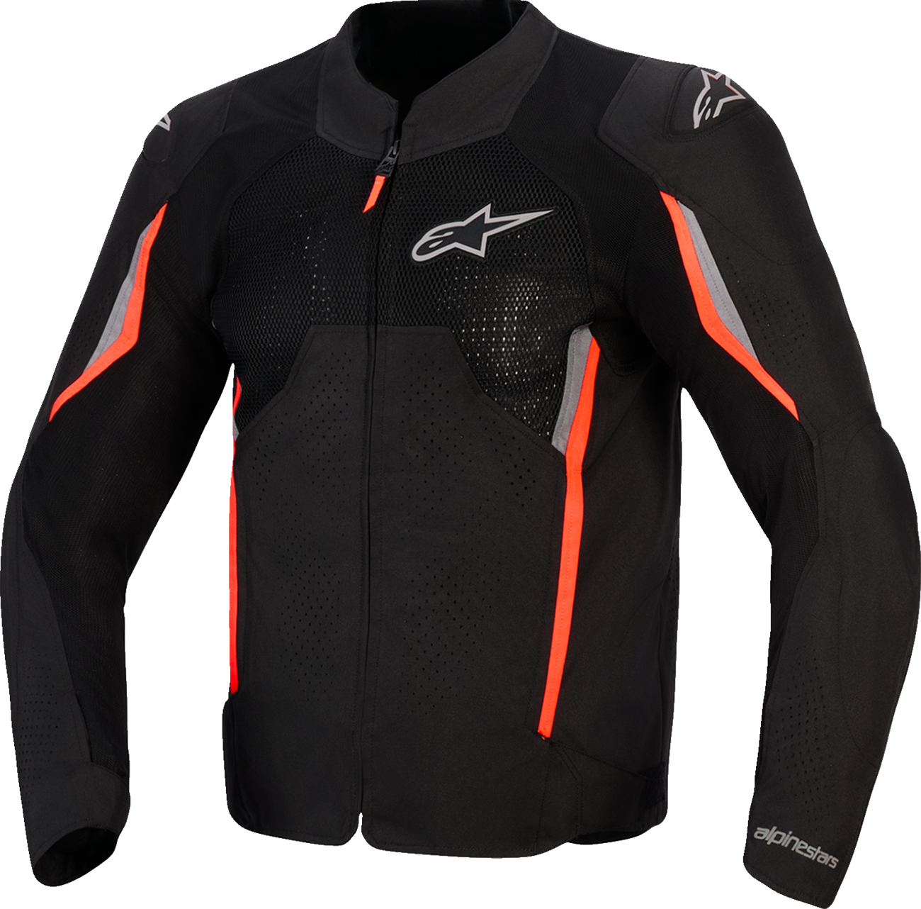 ALPINESTARS AST v3 Air Jacket - Black/Dark Gray/Red Fluo - Medium