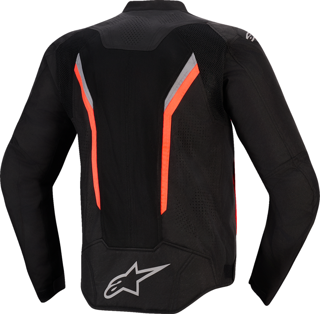 ALPINESTARS AST v3 Air Jacket - Black/Dark Gray/Red Fluo - Medium
