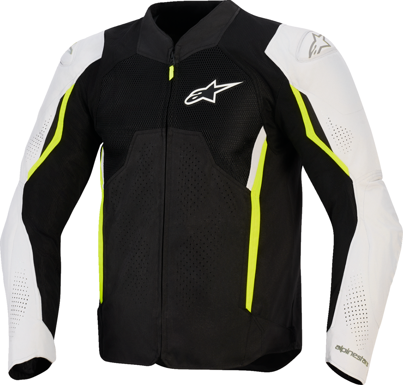 ALPINESTARS AST v3 Air Jacket - Black/Silver/Yellow Fluo - Large