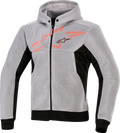 ALPINESTARS Chrome Super Airflow Hoodie - Black/Mid Gray/Red Fluo - Medium