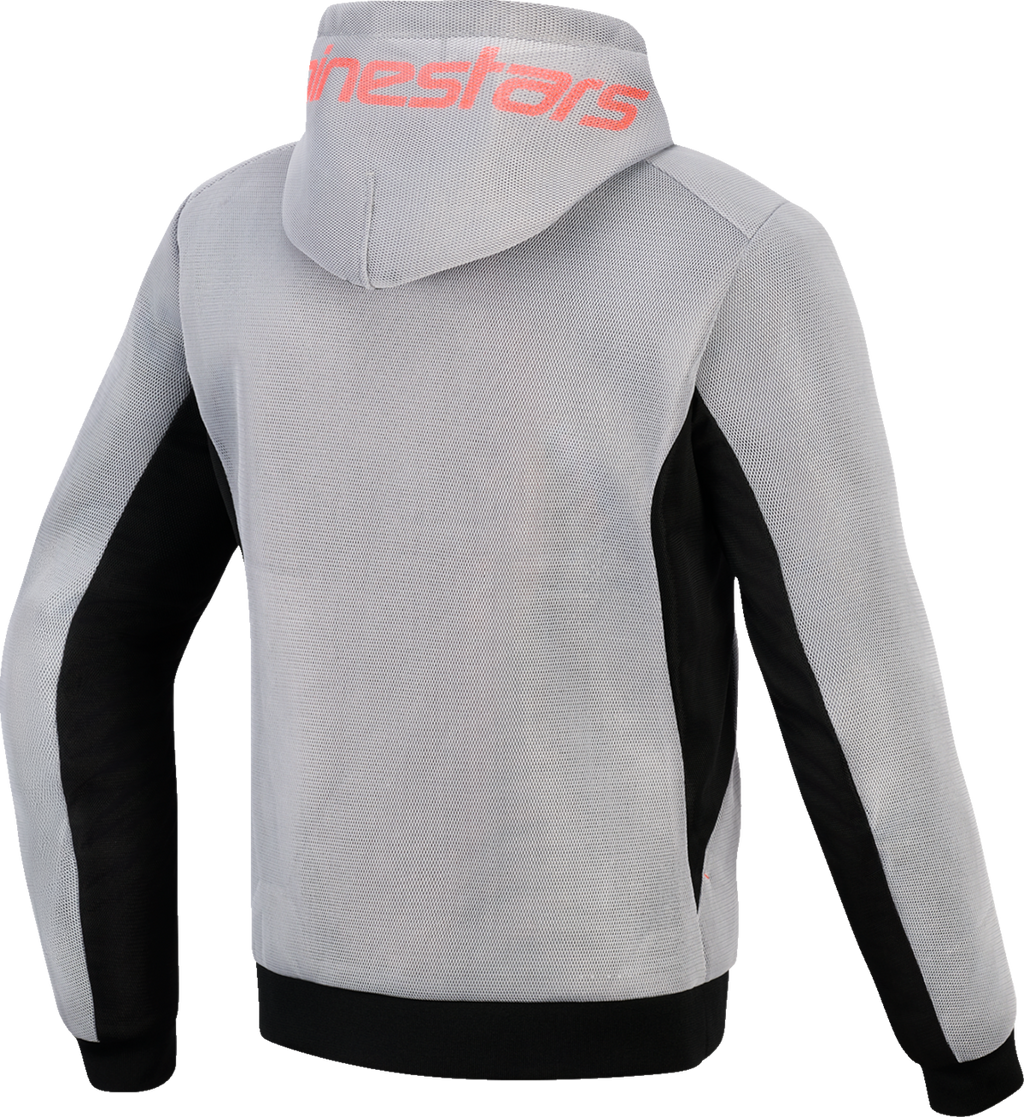 ALPINESTARS Chrome Super Airflow Hoodie - Black/Mid Gray/Red Fluo - Medium