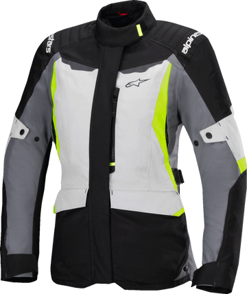 Stella ST-1 Waterproof Jacket - Ice Gray/Black/Yellow Fluo - XS (1)
