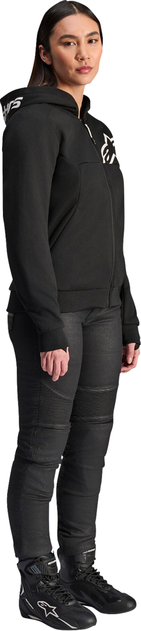 ALPINESTARS Stella Chrome v2 Sport Hoodie - Black/White - Small
