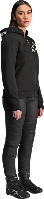 ALPINESTARS Stella Chrome v2 Sport Hoodie - Black/White - Small
