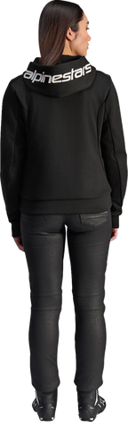 ALPINESTARS Stella Chrome v2 Sport Hoodie - Black/White - Small
